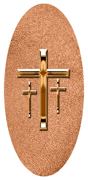 DG5000-517-CP-SH-CP Copper 3 Crosses Shimmer Copper